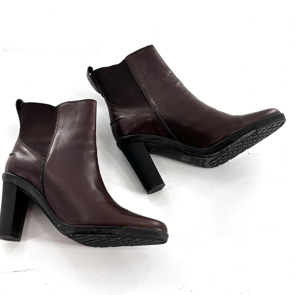 Donald J. Pliner Dark Brown Ankle Booties